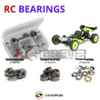 J-M SUPPLIES - RCScrewZ Metal Shielded Bearings los116b for Team Losi 22DC Race/5.0 Elite 1/10 (#TLR03016/22) | UPG -