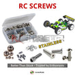 Representative image of an RCScrewZ stainless steel screw kit for Mayako MX8E-25 1/8 Electric Off-Road Buggy (MYE0377-25); exact kit contents vary by RC model.