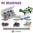 Representative image of an RCScrewZ metal-shielded bearing kit for Mayako MX8E-25 1/8 Electric Off-Road Buggy (MYE0377-25); exact bearing sizes and quantities vary by RC model.