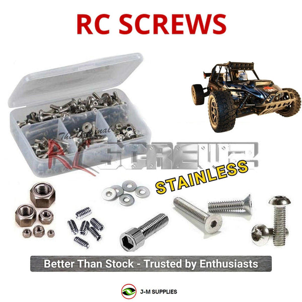 Representative image of an RCScrewZ stainless steel screw kit for Redcat Chimera EP Pro 1/5 Electric 4WD Buggy; exact kit contents vary by RC model.
