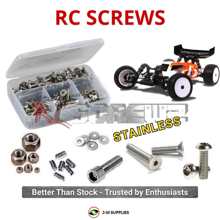 Representative image of an RCScrewZ stainless steel screw kit for Serpent Spyder SDX4 EVO 1/10 Electric 4WD Buggy (500021); exact kit contents vary by RC model.