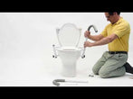 MOBB Healthcare Ultimate Adjustable Toilet Safety Frame, 400lb, All Std Toilets, Universal Fit Steel