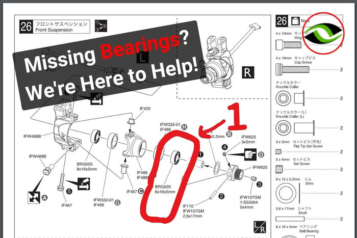 Missing Bearings? Your Essential Guide to Resolving Issues with RC Bearing Kits! ⚙️
