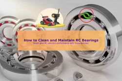Vibrant and colorful featured image for a blog post on How to Clean and Maintain RC Bearings, highlighting tips and tools for optimal RC vehicle performance.