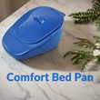 InnoEdge Medical Comfort/Standard Compact Bed Pan - Autoclavable, Portable, 300 lbs Capacity, Blue