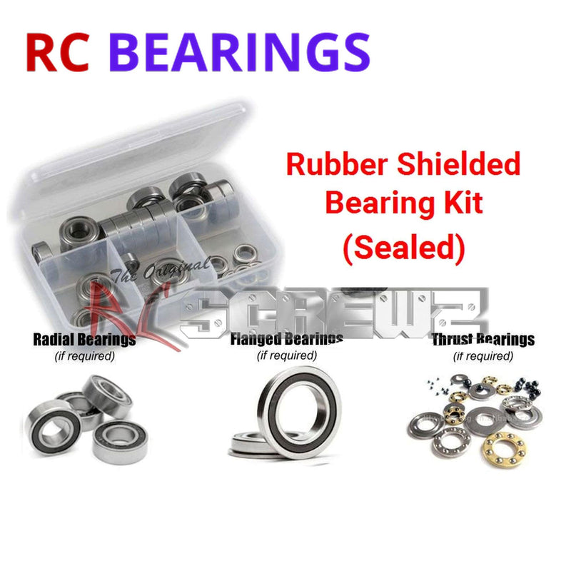 RCScrewZ Rubber Shielded Bearing Kit kyo215r for Kyosho Inferno MP11 1/8 Nitro GP 4WD Off-Road Competition Racing Buggy (33028) | SET