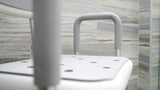 InnoEdge Medical Swivel Shower Chair - 360° Rotating, Adjustable, Padded, Aluminum, Mobility 300 lbs.