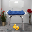 MOBB Healthcare Bath Chair with Backrest, Lightweight Aluminum, Adjustable, Mobility, 300 lbs, White