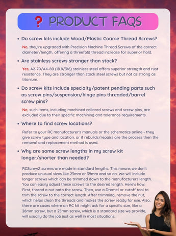 J-M SUPPLIES RC Parts Store - RCScrewZ Metric Stainless Screw Kit los034m for Team Losi XXX-S Drift R RC Car | PRO