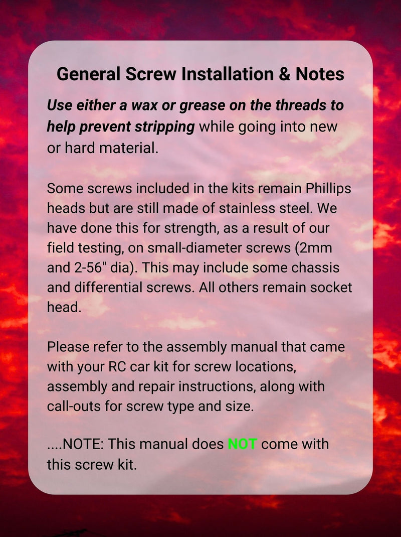 RCScrewZ Stainless Steel Screw Kit kyo136 for Kyosho Lazer ZX-6 1/10 Electric EP 4WD Off-Road Racing Buggy (30046) | SET