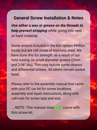 RCScrewZ Stainless Steel Screw Kit kyo146 for Kyosho Scorpion XXL Nitro 1/7 GP 2WD Off-Road Buggy Readyset (31873) | SET