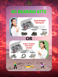 RCScrewZ and J-M SUPPLIES offer high-quality RC bearing kits, available as metal shielded or rubber sealed options, suitable for diverse RC needs - ass060b