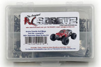 RCScrewZ Stainless Steel Screw Kit arrm016 for Arrma Granite 4X4 MEGA 1/10 Electric 4WD Brushed Monster Truck (AR102665, 102665, AR102676, 102676) | SET