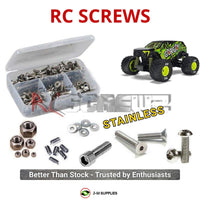 Representative image of an RCScrewZ stainless steel screw kit for ARRMA Gorgon Grom MEGA 380 1/16 4WD Monster Truck (ARA2130); exact kit contents vary by RC model.