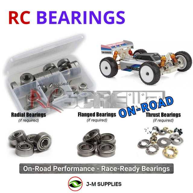 RCScrewZ Metal Shielded Bearing Kit asc176b for Team Associated Reflex 14B Classic Kit 1/14 Electric 4WD Off-Road Buggy (#20193, #ASC20193) | SET