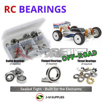 Representative image of an RCScrewZ rubber-sealed bearing kit for Team Associated Reflex 14B 1/14 4WD Buggy (20193, ASC20193); exact bearing sizes and quantities vary by RC model.