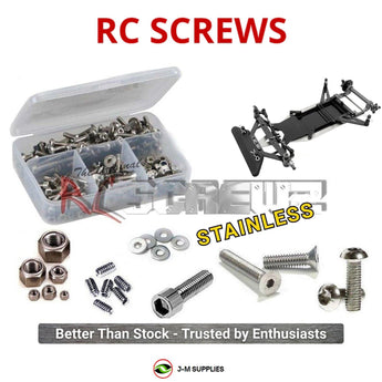Representative image of an RCScrewZ stainless steel screw kit for Awesomatix A12/A12X/A12WC 1/12 Electric On-Road Pan Car; exact kit contents vary by RC model.
