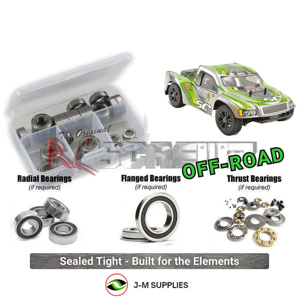 RCScrewZ rubber shielded bearing kit for FTX Surge SC 1/12 Electric 4WD Short Course Truck (FTX5515); representative kit artwork, contents vary by model