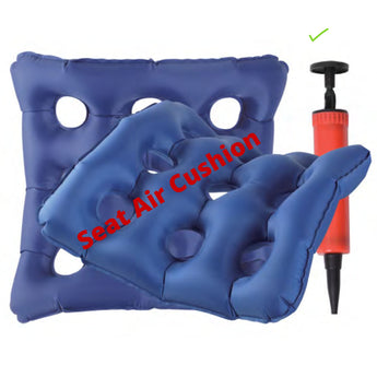 J-M SUPPLIES - MOBB Healthcare Inflatable Seat Air Cushion Pad - Ideal for Office/Wheelchairs/Travel, 300 lbs Blue - 