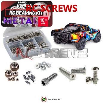 J-M SUPPLIES RC Parts Store - RCScrewZ Bundle: Stainless Screws & Metal Bearings for Traxxas Maxx Slash Truck | UPG
