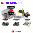 J-M SUPPLIES - RCScrewZ Metal Shielded Bearing Kit 3rac001b for 3 Racing Sakura D3 CS 1/10 RC Car | SET - 