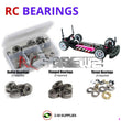 J-M SUPPLIES - RCScrewZ Metal Shielded Bearing Kit 3rac002b for 3 Racing Sakura S Zero 1/10th | SET - 