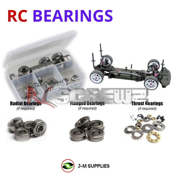 J-M SUPPLIES RC Parts Store - RCScrewZ Metal Shielded Bearing Kit 3rac007b for 3Racing Sakura Xi Sport 1/10 Electric 4WD On-Road Touring Car | PRO