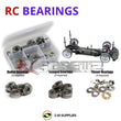 J-M SUPPLIES RC Parts Store - RCScrewZ Metal Shielded Bearing Kit 3rac007b for 3Racing Sakura Xi Sport 1/10 Electric 4WD On-Road Touring Car | SET