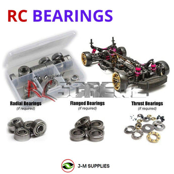 J-M SUPPLIES RC Parts Store - RCScrewZ Metal Shielded Bearing Kit 3rac009b for 3Racing Sakura D4 1/10 Electric AWD On-Road Drift Car | SET