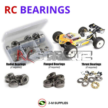 J-M SUPPLIES RC Parts Store - RCScrewZ Metal Shielded Bearing Kit aga002b for Agama Racing A8T/Evo 1/8 Nitro 4WD Off-Road Competition Truggy | RCX