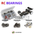 J-M SUPPLIES - RCScrewZ Metal Shielded Bearing Kit aga007b for Agama Racing A319E/P 1/8th Buggy RC Car | SET - 