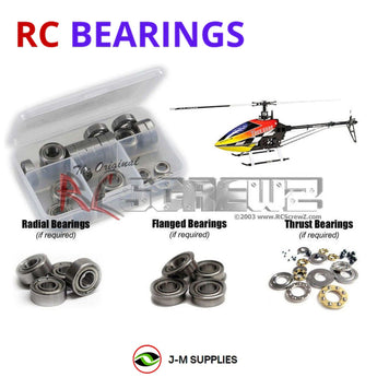 J-M SUPPLIES RC Parts Store - RCScrewZ Metal Shielded Bearing Kit alg012b for Align T-REX 550E Pro/V2 550-Class Electric RC Helicopter (#RH55E06XT) | RCX