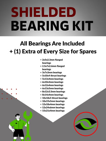 J-M SUPPLIES RC Parts Store - RCScrewZ Metal Shielded Bearing Kit alg040b for Align T-REX 760X Dominator 760-Class Electric RC Helicopter (#RH76E01X) | RCX