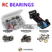 Representative image of an RCScrewZ metal-shielded bearing kit for ARRMA LIMITLESS 6S BLX 1/7 4WD Speed Run Roller (ARA109011); exact bearing sizes and quantities vary by RC model.