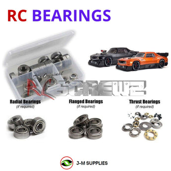 J-M SUPPLIES RC Parts Store - RCScrewZ Metal Shielded Bearing Kit ara035b for ARRMA Felony 6S BLX 1/7 Electric 4WD Brushless All-Road Street Bash Muscle Car (ARA7617V2, 7617V2) | PRO