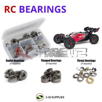 J-M SUPPLIES RC Parts Store - RCScrewZ Metal Shielded Bearing Kit ara039b for ARRMA Typhon 3S BLX V3 1/8 Electric 4WD Brushless Buggy (ARA4306V3, 4306V3) | SET