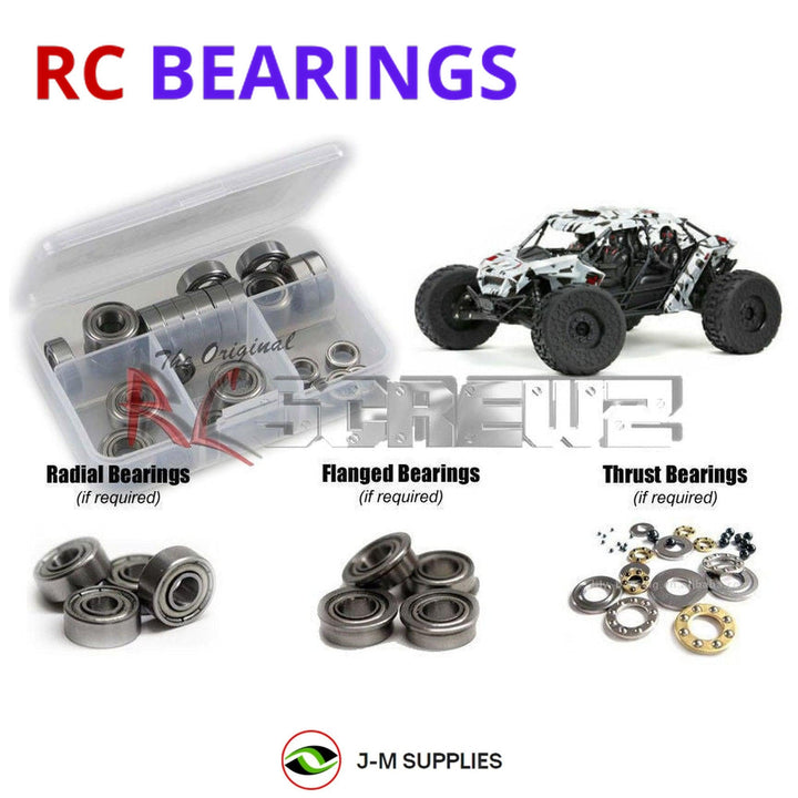 Representative image of an RCScrewZ metal-shielded bearing kit for ARRMA FIRETEAM 6S BLX 1/7 Electric 4WD Assault (ARA7618); exact bearing sizes and quantities vary by RC model.