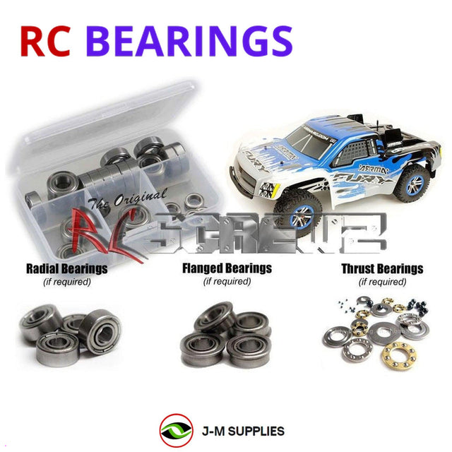 RCScrewZ Metal Shielded Bearing Kit arrm003b for ARRMA Fury MEGA 1/10 Electric 2WD Brushed Short Course Truck (AR102532, AR102533, 102532, 102533) | SET