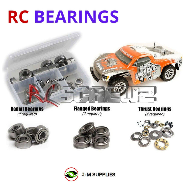 Representative image of an RCScrewZ metal-shielded bearing kit for ARRMA Mojave MEGA 1/10 2WD Short Course Desert Truck (AR102534); exact bearing sizes and quantities vary by RC model.
