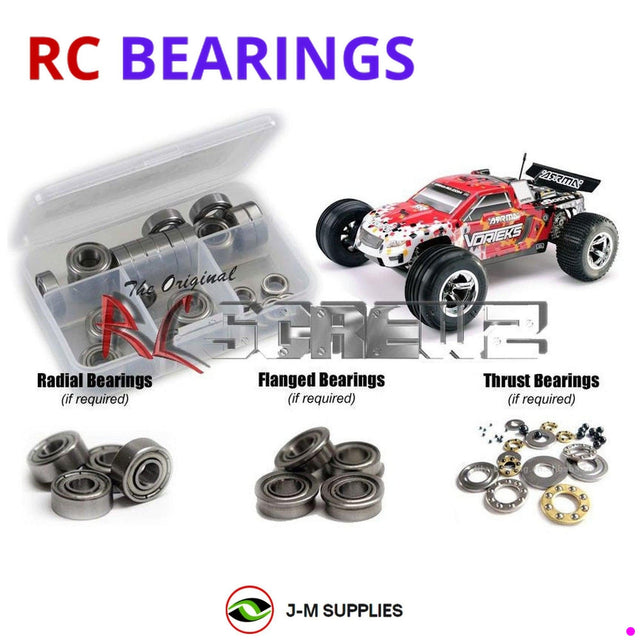RCScrewZ Metal Shielded Bearing Kit arrm005b for ARRMA Vorteks BLS 1/10 Electric 2WD Brushless Stadium Truck (AR102611, 102611) | SET