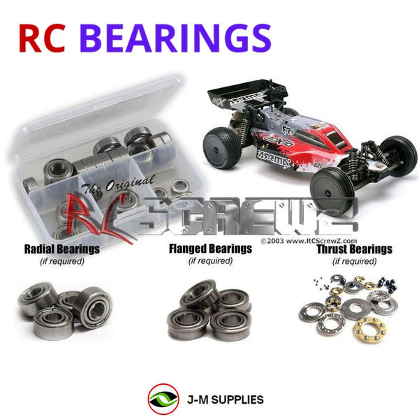 J-M SUPPLIES RC Parts Store - RCScrewZ Metal Shielded Bearing Kit arrm006b for ARRMA ADX-10 1/10 Electric 2WD Off-Road Race Buggy (AR102131, 102131) | PRO