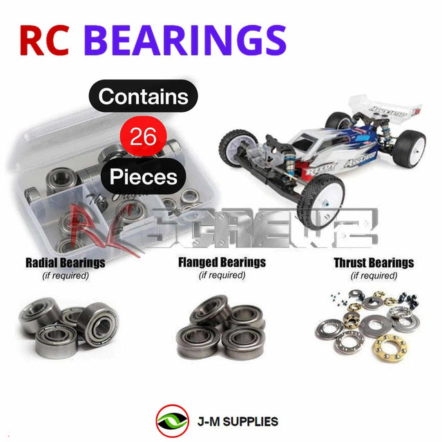 RCScrewZ Metal Shielded Bearing Kit asc103b for Team Associated RC10B6.2 Team Kit 1/10 Electric 2WD Off-Road Buggy (#90023) | SET