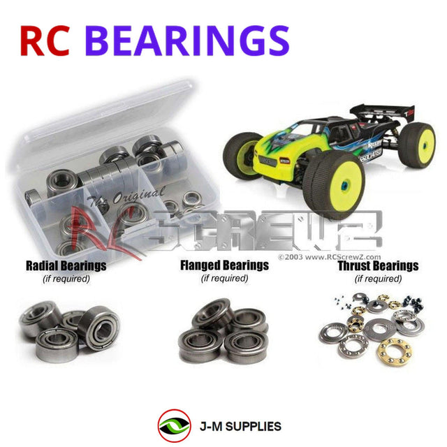 RCScrewZ Metal Shielded Bearing Kit asc112b for Team Associated RC8T3.2 Nitro Team Kit 1/8 Nitro 4WD Off-Road Truggy (#80943) | SET