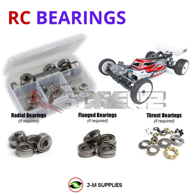RCScrewZ Metal Shielded Bearing Kit asc120b for Team Associated RC10B6.4 Team Kit 1/10 Electric 2WD Carpet/Turf Off-Road Buggy (#90034) | SET