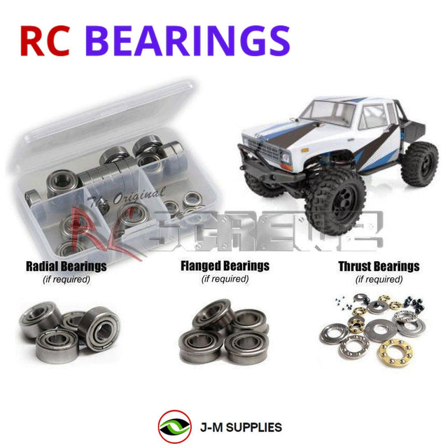RCScrewZ Metal Shielded Bearing Kit asc130b for Team Associated CR12 Tioga Trail RTR 1/12 Electric 4WD Off-Road Rock Crawler (#40006) | SET