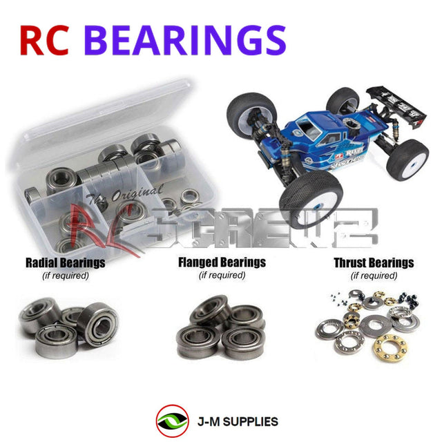 RCScrewZ Metal Shielded Bearing Kit asc142b for Team Associated RC8T4 Team Kit 1/8 Nitro 4WD Off-Road Truggy (#80947) | SET