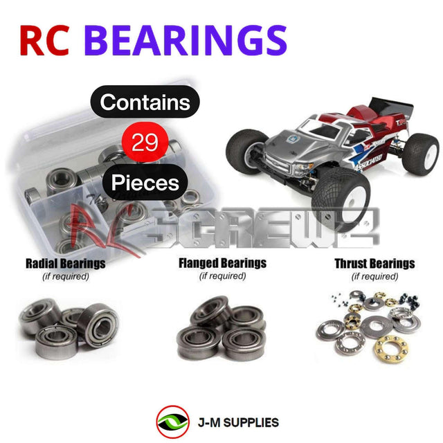 RCScrewZ Metal Shielded Bearing Kit asc146b for Team Associated RC10T6.4 Team Kit 1/10 Electric 2WD Off-Road Stadium Truck (#70004) | SET