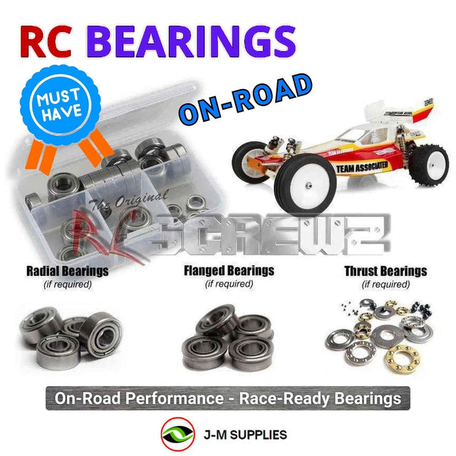 RCScrewZ Metal Shielded Bearing Kit asc147b for Team Associated RC10 Team Car Gold Edition Kit 1/10 Electric 2WD Off-Road Buggy (#6034) | SET