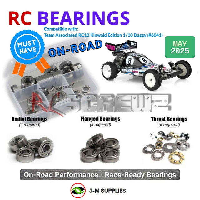 RCScrewZ Metal Shielded Bearing Kit asc151b for Team Associated RC10 Brian Kinwald Edition Kit 1/10 Electric 2WD Off-Road Buggy (#6041) | SET