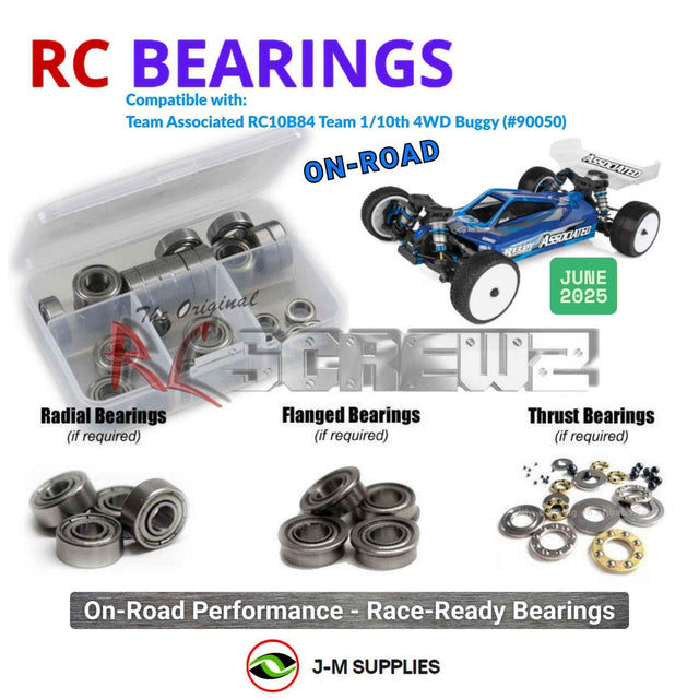 RCScrewZ Metal Shielded Bearing Kit asc159b for Team Associated RC10B84 Team Kit 1/10 Electric 4WD Off-Road Buggy (#90050, #ASC90050) | SET